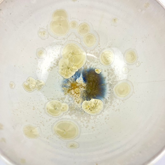 White Porcelain Crystalline Glazed 5.5in Bowl Hand Thrown - Picture 3 of 8